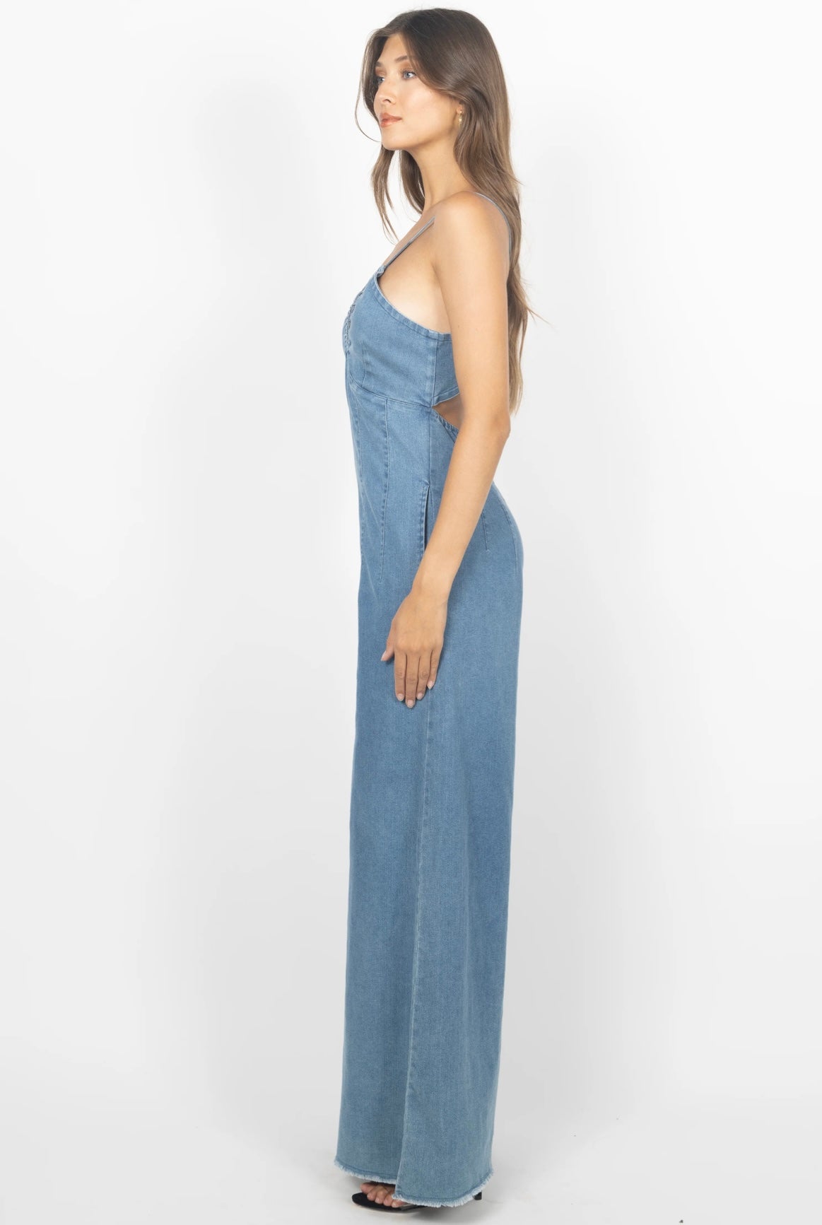 Soul ties denim jumpsuit