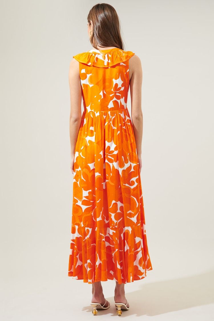 Tangerine dream maxi dress