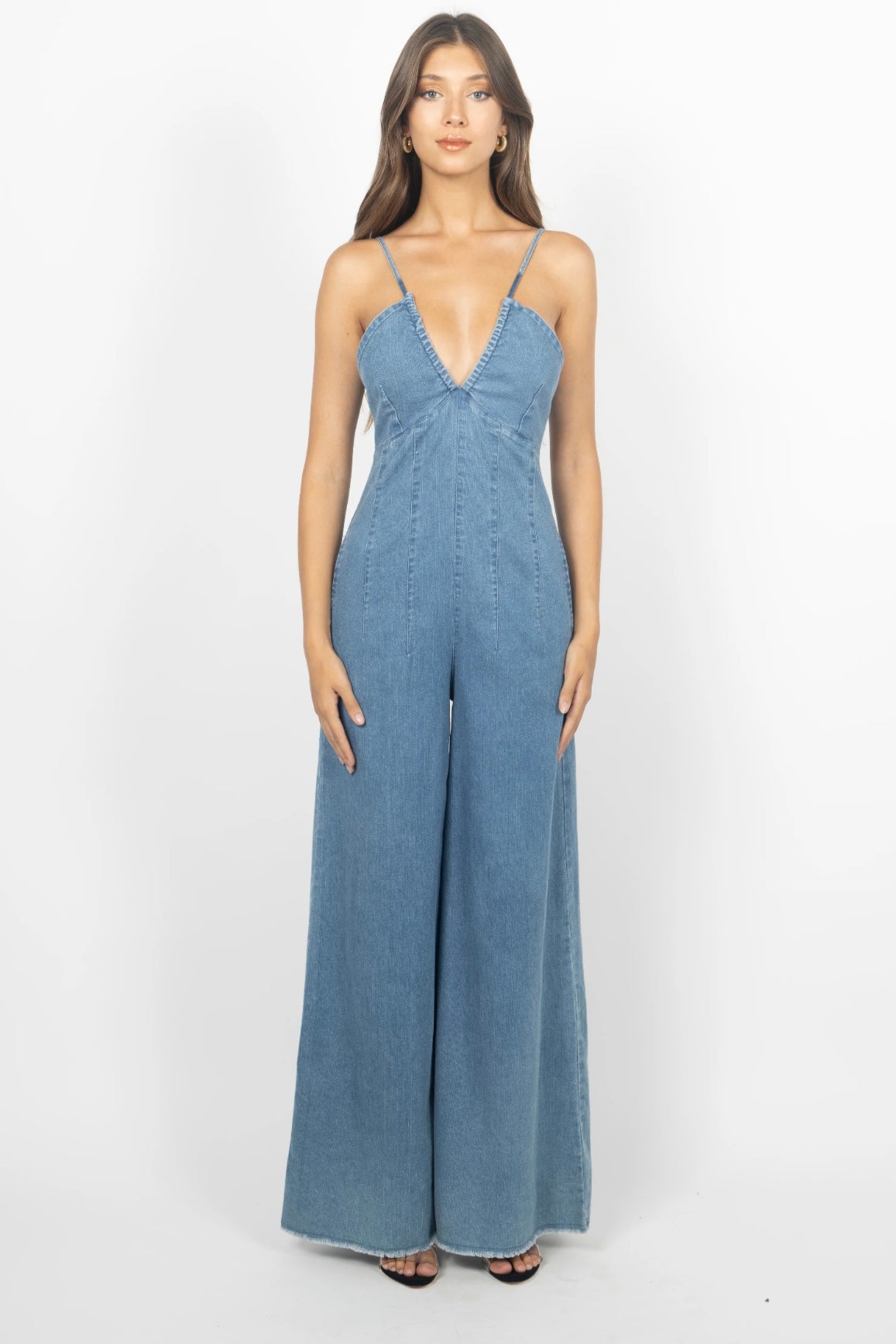 Soul ties denim jumpsuit