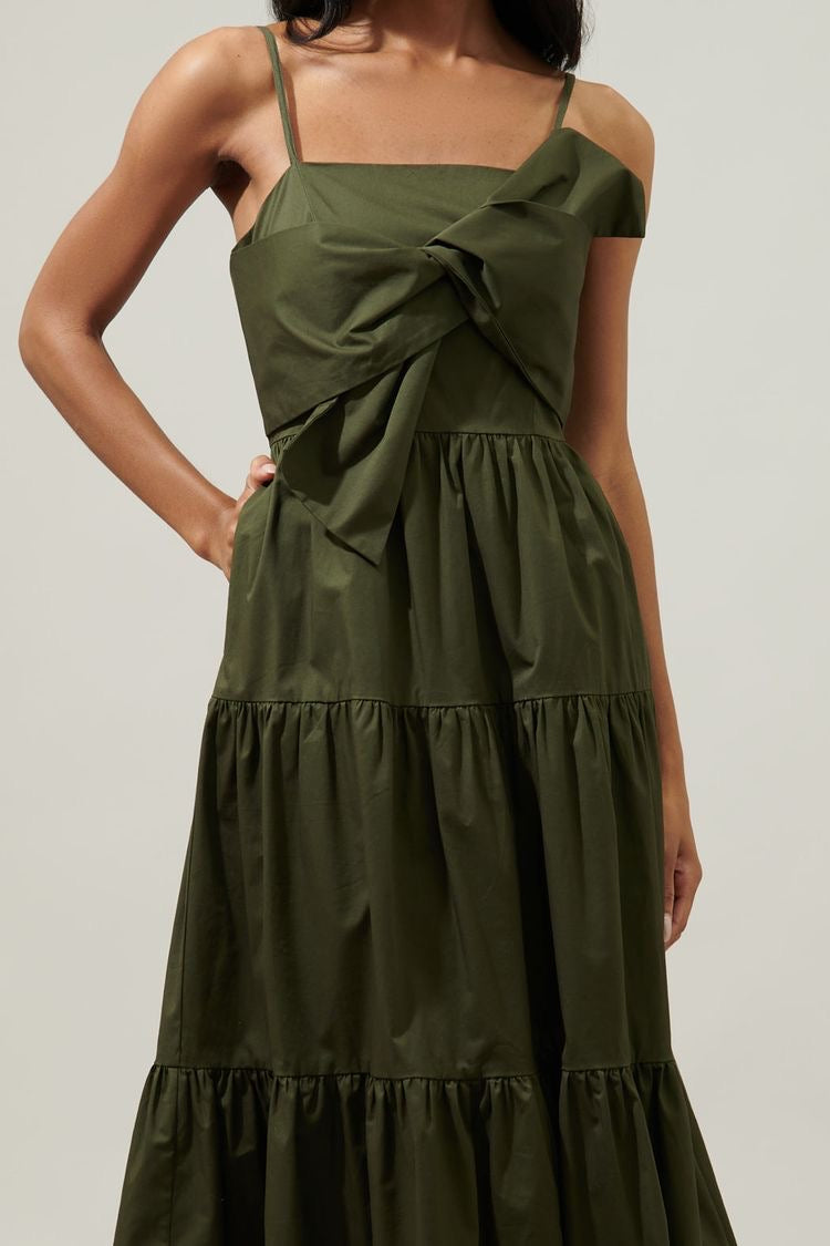 Helene tiered maxi dress