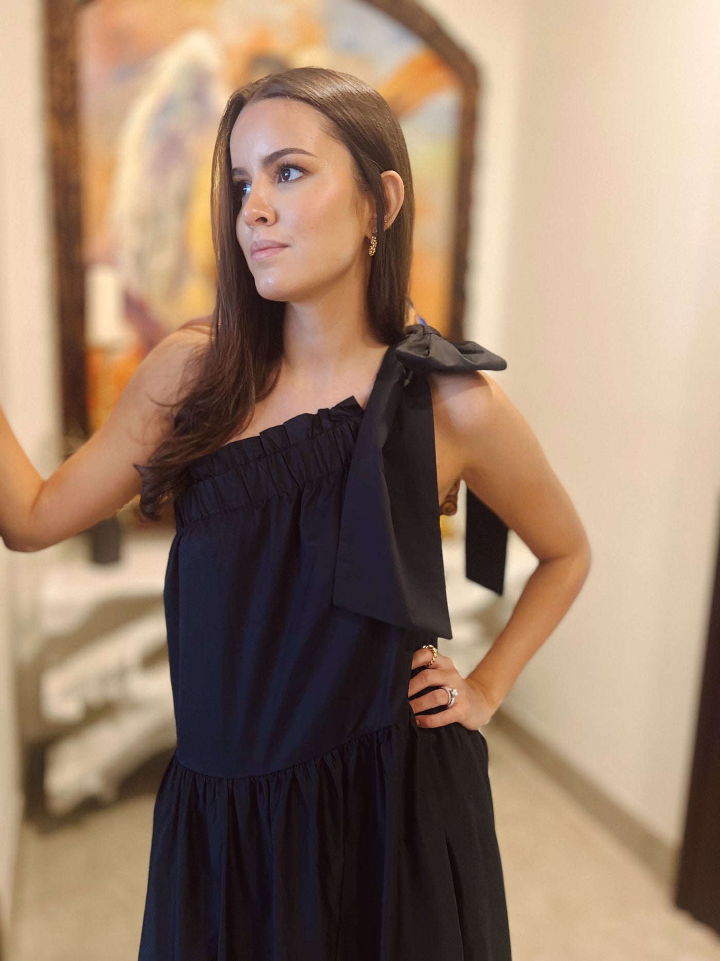 Marcela maxi one shoulder dress