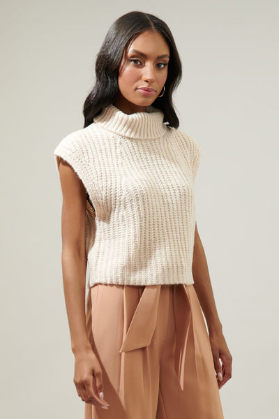 Monica cropped turtleneck