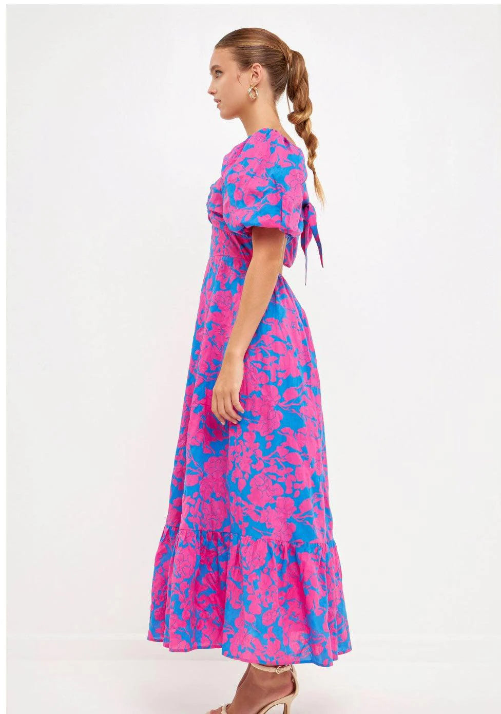 Free the roses maxi dress