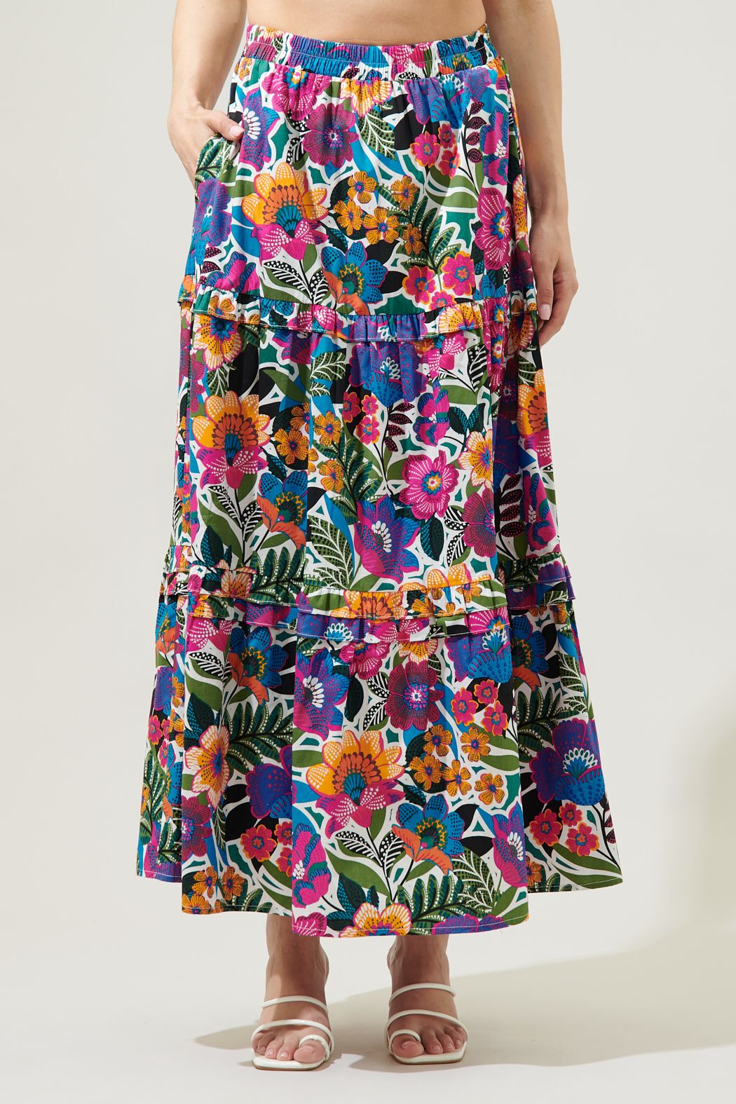 Maizie multi floral skirt