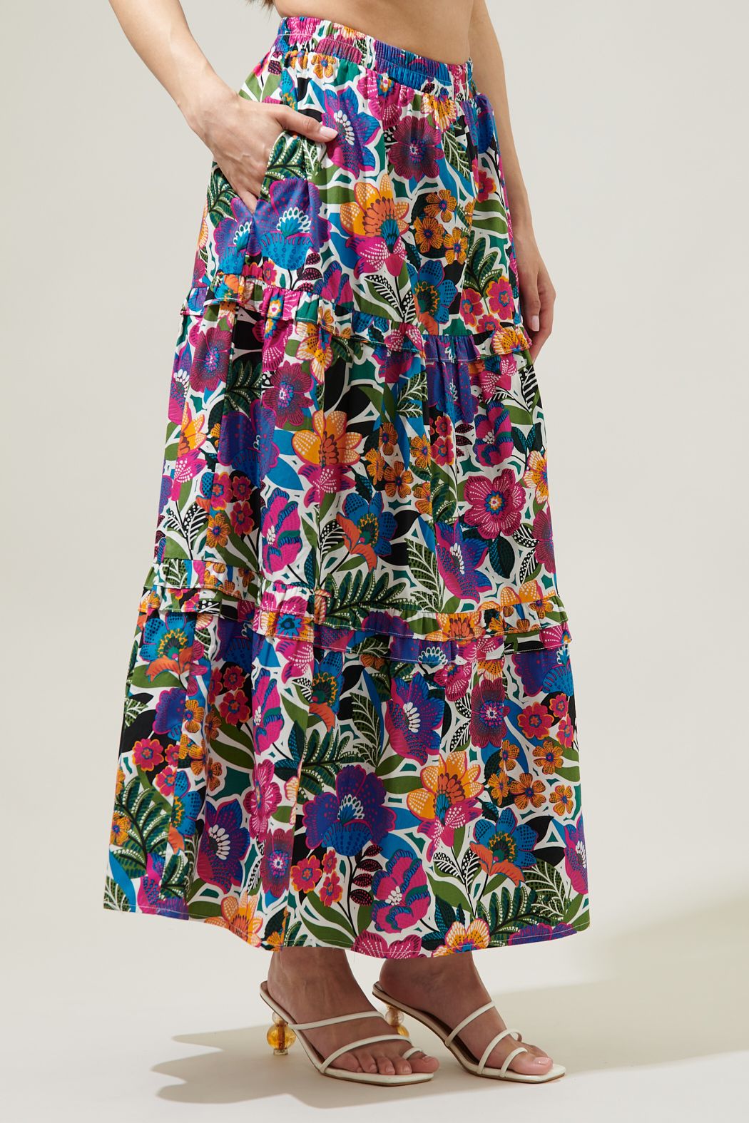 Maizie multi floral skirt