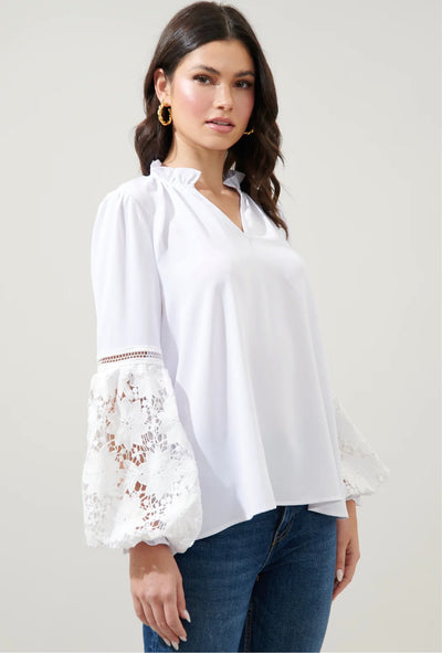 Vasquez balloon sleeve blouse