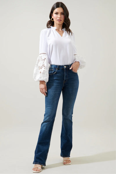 Vasquez balloon sleeve blouse