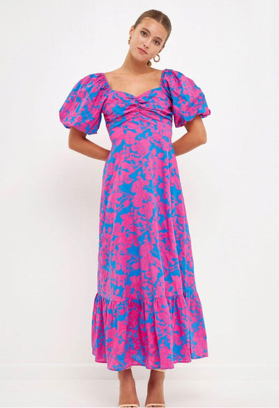 Free the roses maxi dress