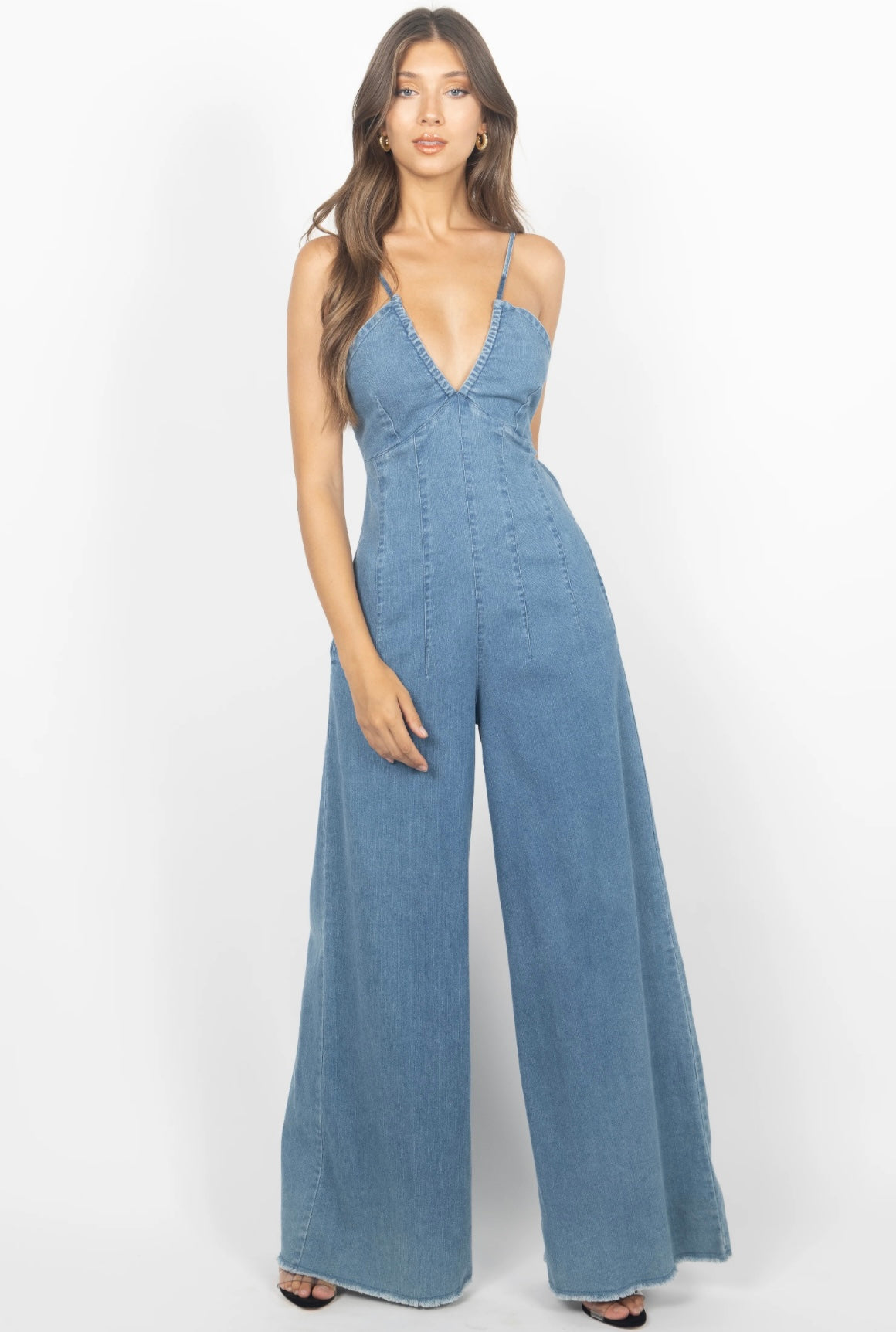 Soul ties denim jumpsuit