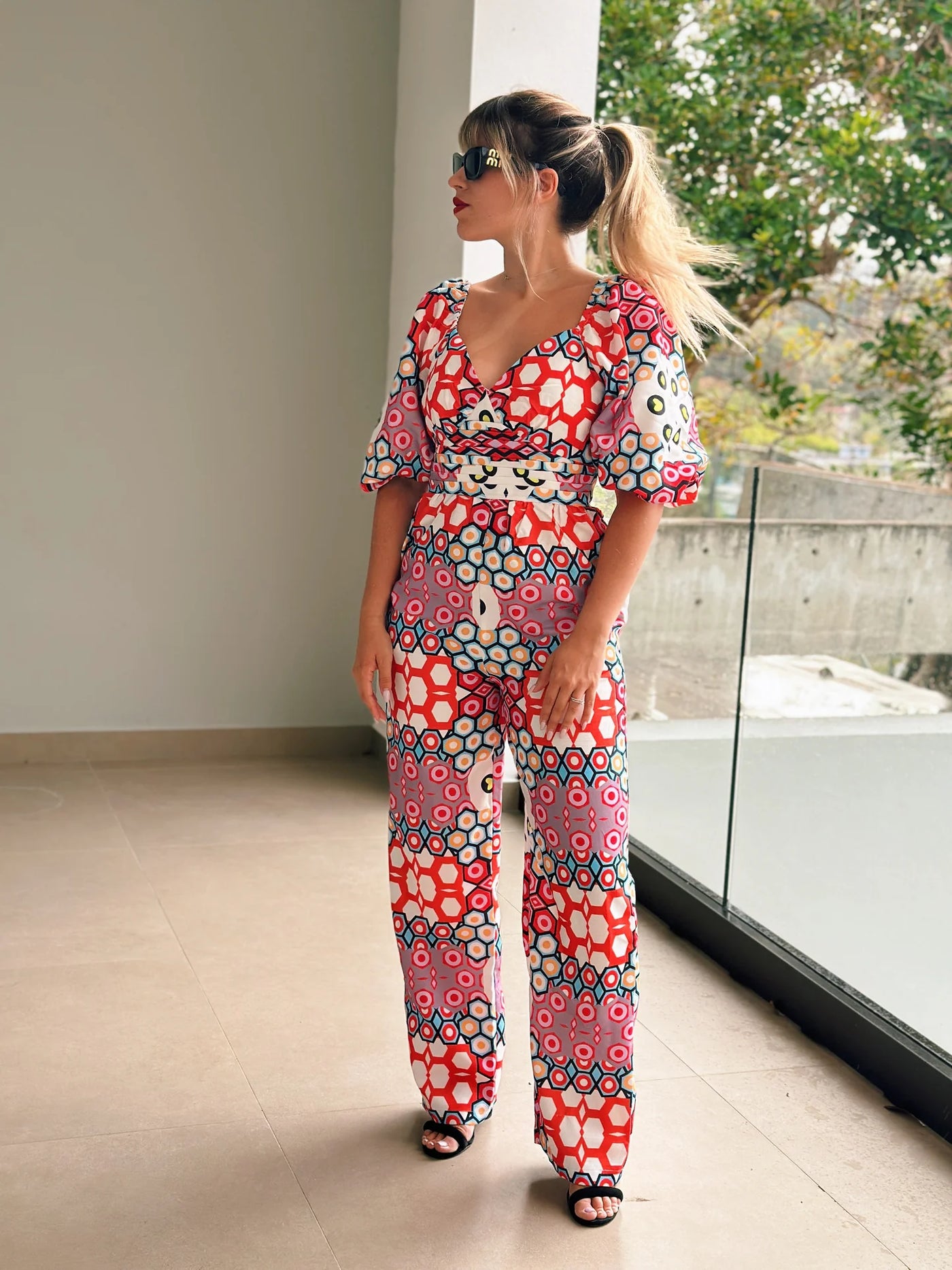 Baú coral jumpsuit