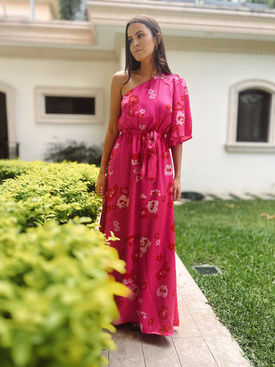 Cherry blossom maxi dress