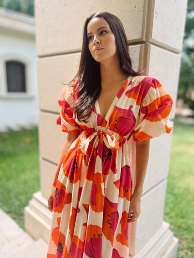 Marea maxi dress in flower print