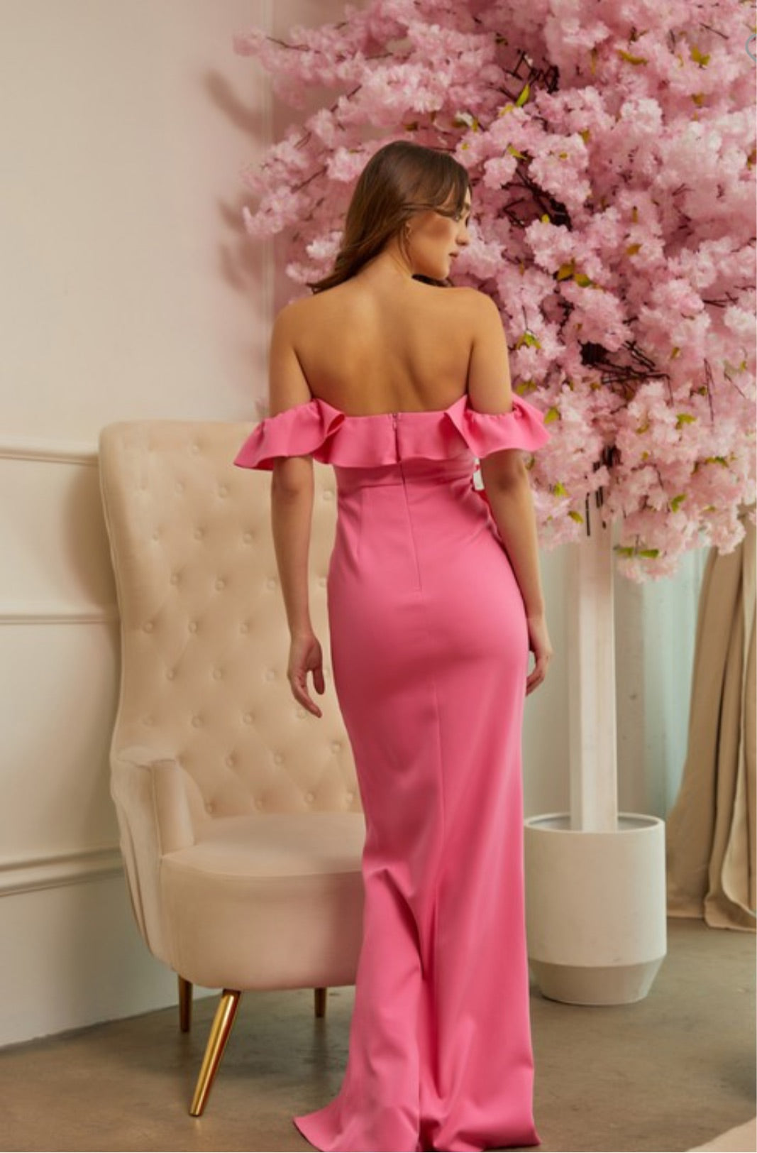 Leilani maxi dress in pink