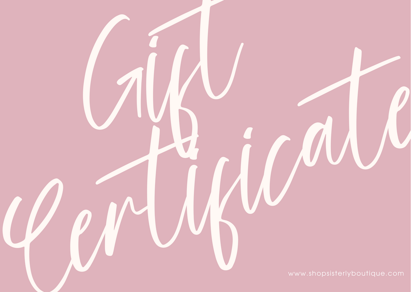 Gift Certificate L.2,000