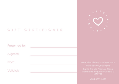 Gift Certificate L.3,000