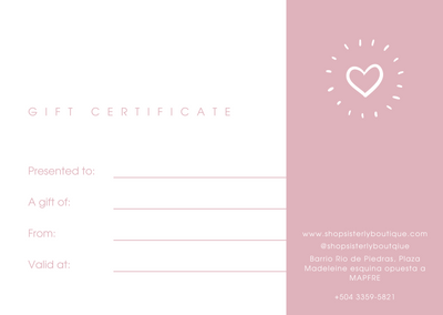 Gift Certificate L.500