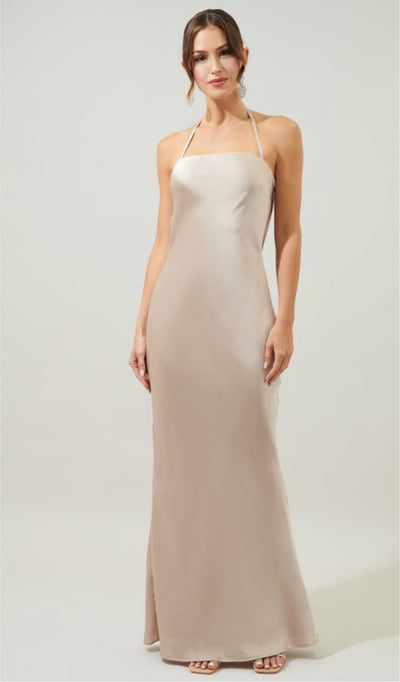 Infinite strapless maxi dress