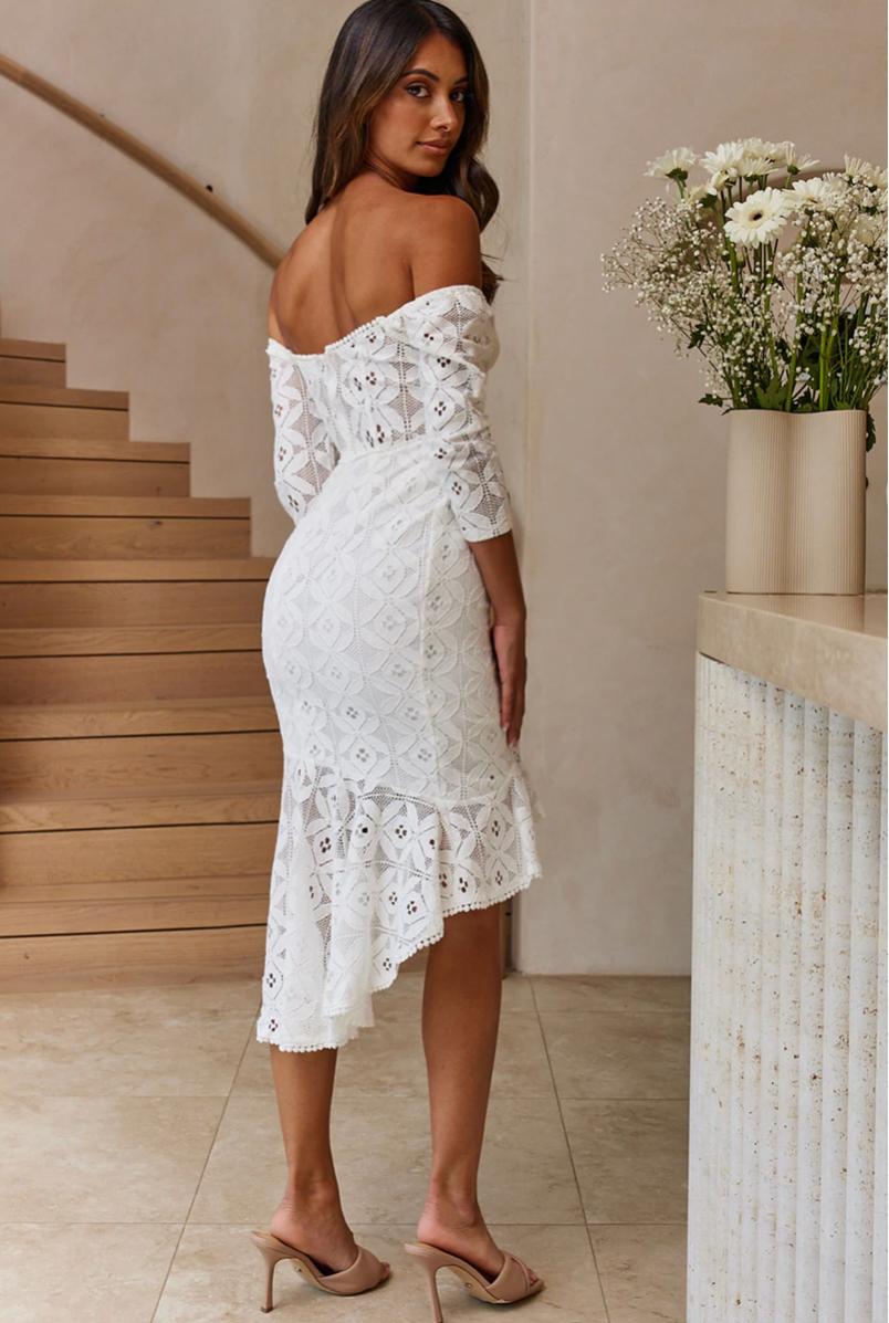 Keep it Lacey high low dress